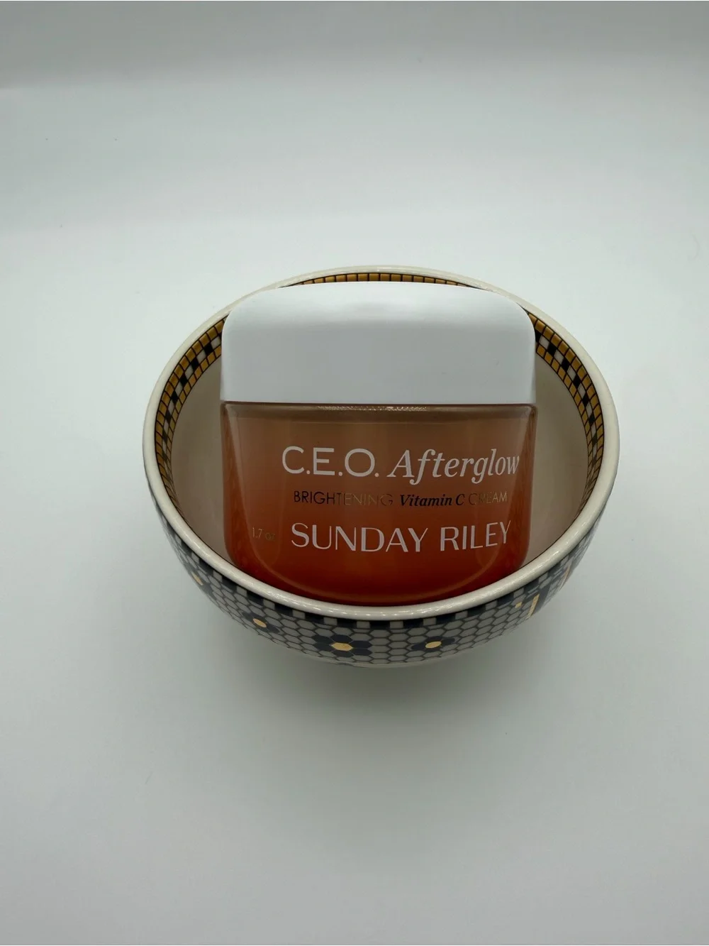 Sunday Riley C.E.O. Afterglow Brightening Cream - Orange, White